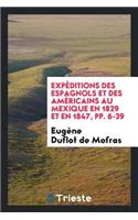 Expéditions Des Espagnols Et Des Américains Au Mexique En 1829 Et En 1847