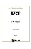 W F BACH SIX DUETS 2 FLUTES