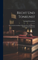 Recht Und Tonkunst