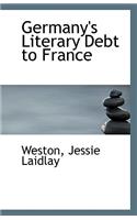 Germany's Literary Debt to France