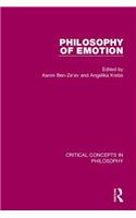 Philosophy of Emotion