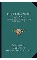 First Lessons In Reading