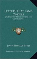 Letters That Land Orders