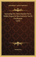 Aenwysinge Der Misuerstanden Van G. Melder, Begaen In Sijne Instructie Van De Fortificatien (1670)