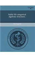 Stable N0-Categorical Algebraic Structures.
