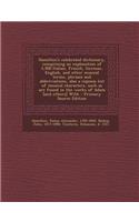 Hamilton's Celebrated Dictionary, Comprising an Explanation of 3,500 Italian, French, German, English, and Other Musical Terms, Phrases and Abbreviations, Also a Copious List of Musical Characters, Such as Are Found in the Works of Adam [And Others