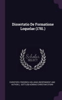 Dissertatio De Formatione Loquelae (1781.)
