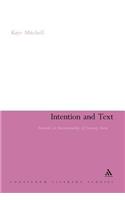 Intention and Text: Towards an Intentionality of Literary Form