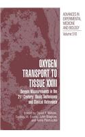 Oxygen Transport to Tissue XXIII