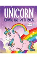 Unicorn Journal and Sketchbook for Girls