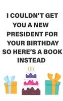 Funny Birthday Notebook/Journal - Donald Trump - Jewish Holiday - Humor Hanukkah Gift