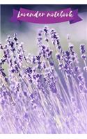 Lavender notebook