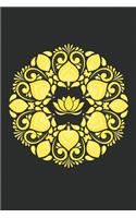 Yellow Lotus Flower Notebook