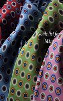 Goals list for Men: Undated Notebook for Organizing Goals
