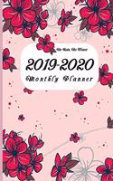 F4 Monthly Planner Beautiful Flowers Floral Cover