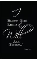 I Will Bless the Lord at All Times