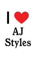 I Love Aj Styles: Aj Styles Designer Notebook