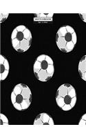 sketchbook: Football on black cover (8.5 x 11) inches 110 pages, Blank Unlined Paper for Sketching, Drawing, Whiting, Journaling & Doodling(2 Football on Black Sketchbook)