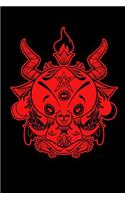 Cute Kawaii Baphomet: Wicca Magical Journal and Notebook College Ruled Lined Pages