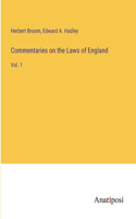 Commentaries on the Laws of England