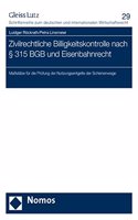 Zivilrechtliche Billigkeitskontrolle Nach 315 BGB Und Eisenbahnrecht