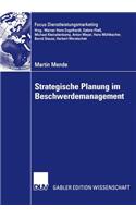 Strategische Planung Im Beschwerdemanagement