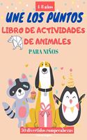 V2 Une Los Puntos ANIMALES libro de actividades para niños 4-8 años