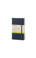 Moleskine Sapphire Blue Pocket Plain Notebook Hard
