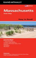 Rand McNally Easy to Read: Massachusetts State Map