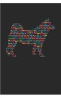 Shiba Inu Notebook 'Word Cloud' - Gift for Shiba Inu Lovers - Shiba Inu Journal