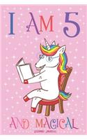 Unicorn Journal I am 5 and Magical