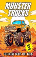 Monster Trucks Coloring Book For Kids