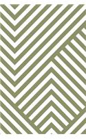 Abstract Striped Geometric Notebook