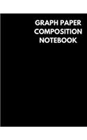 Graph Paper Composition Notebook: Black Color Cover, Grid Paper Notebook, 4x4 Quad Ruled, 106 Sheets (Large, 8.5 X 11)