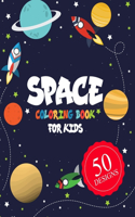 Space Coloring Book for Kids 50 DESIGNS