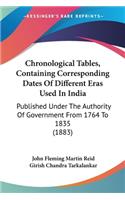 Chronological Tables, Containing Corresponding Dates Of Different Eras Used In India