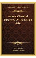 Annual Chemical Directory Of The United States