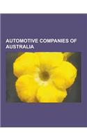 Automotive Companies of Australia: Australian Racecar Constructors, Motor Vehicle Manufacturers of Australia, Holden, Ford Motor Company of Australia,