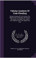 Tabular Analysis Of Code Pleading