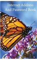 Internet Address and Password Book: Internet Address and Password Book / Diary / Notebook Butterfly