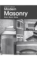 Instructor's Manual Modern Masonry, Brick, Block, Stone