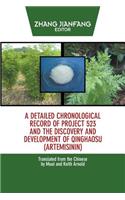 A Detailed Chronological Record of Project 523 and the Discovery and Development of Qinghaosu (Artemisinin)