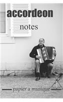 accordeon notes papier a musique