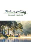 Nature calling Camping Journal