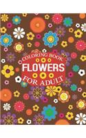 flowers coloring book For adult