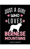 Just A Girl Who Loves Bernese Mountains 2020 Planner