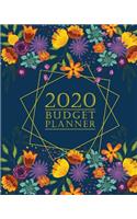 Budget Planner: Weekly and Monthly Financial Organizer Savings - Bills - Debt Trackers Navy Colorful Floral