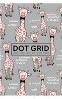 Dot Grid Notebook - Journal- Libreta - Cahier - Taccuino - Notizbuch: 110 Dotted Pages of Bullets for Journaling, Note Taking or to Create Your Own Planner, Organizer or Diary: Cute Giraffe with Bowtie 064-9