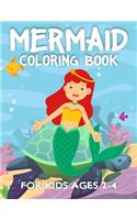 Mermaid Coloring Book for Kids Ages 2-4