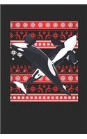 Ugly Christmas - Killer Whale: Graph Paper Journal (6" X 9" - 120 Pages/ 5 Squares per inch) - Ugly Christmas Gift and Holiday Planner For Women, Men, Teens And Kids